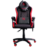 Silla Gamer Necnon Rgb Nsg-Rgb1 Foam Cojín Lumbar Y Cabeza Negro, Rojo